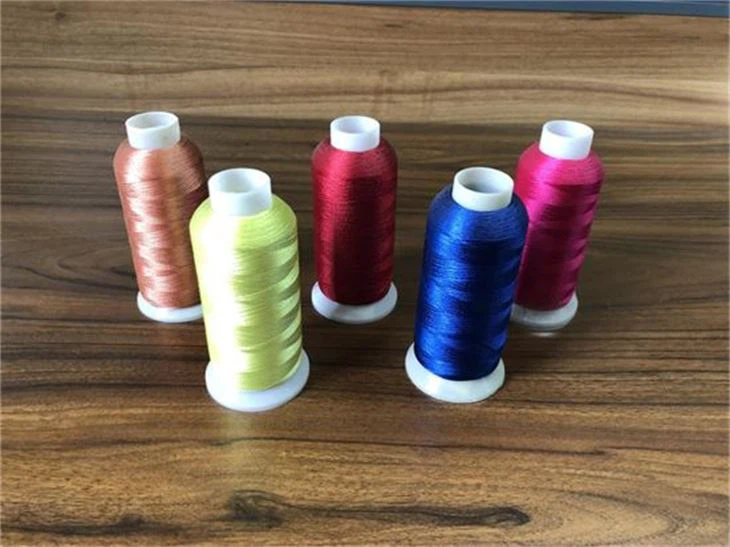 High Strength Polyester 2kg Bobbin Yarn Embroidery Thread
